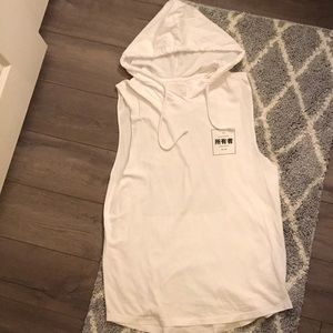 Mens hooded tank top